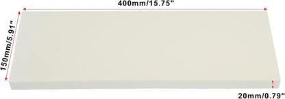 X AUTOHAUX 400x150x20mm 4pcs Car Garage Wall Guard Door Bumper Protector Anti Collision Waterproof White