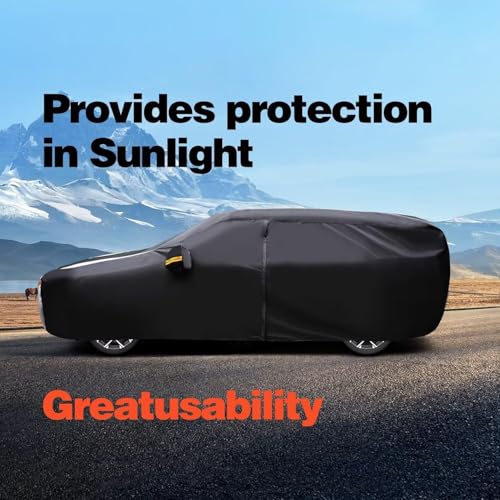 10 Layers Car Cover Custom Fit for Toyota Sequoia 100% Waterproof All Weather Automobiles
