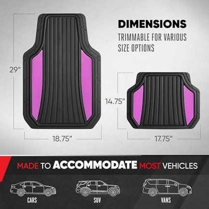ChromeTech Car Floor Mats Full Set