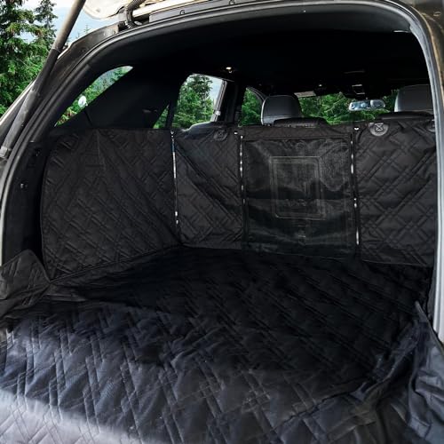 Bulldogology SUV Cargo Liner for Dogs 55"x82" Heavy Duty Complete Pet Trunk Cargo Cover Area