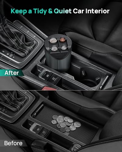 Large Capacity Coin Holder for Car Change Organizer