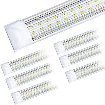 6 Pack 8FT LED Shop Light Fixture