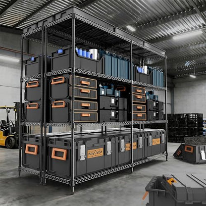 4 Tiers Storage Shelves Load 1200LBS