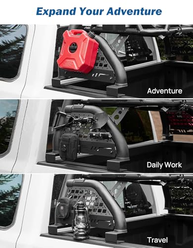 Roll Bar for Full Size Truck with Cargo Basket & Brake Light