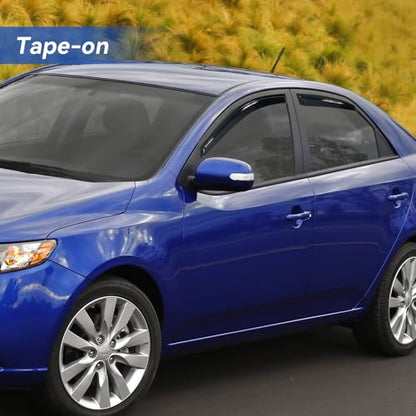 Window Visors Rain Guards for 2009 2010 2011 2012 2013 Kia Forte