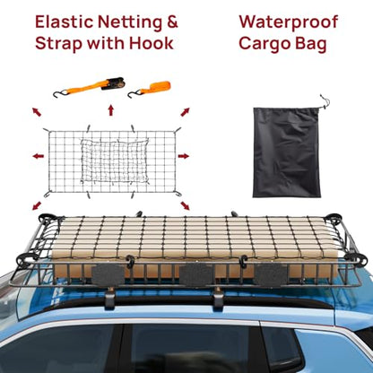 250lbs Extendable Rooftop Cargo Carrier