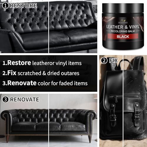 Leather Recoloring Balm with 100ml Mink Oil