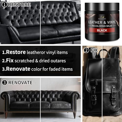Leather Recoloring Balm with 100ml Mink Oil