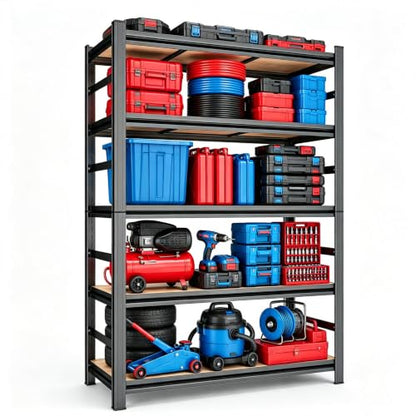 Garage Shelving 3000 LBS Adjustable Wood Storage Shelves
