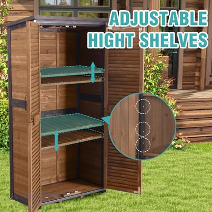5FT Outdoor Storage Shed with 3