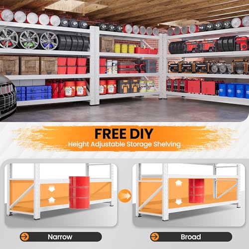 48” Wide Heavy Duty Metal Garage Shelving