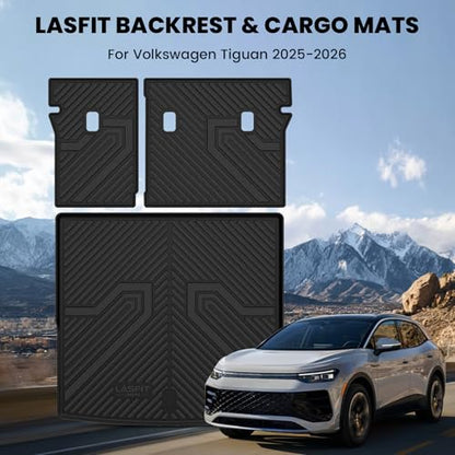 Cargo Mat Liner & Seatback Mat for Volkswagen Tiguan 2025 2026 SUV