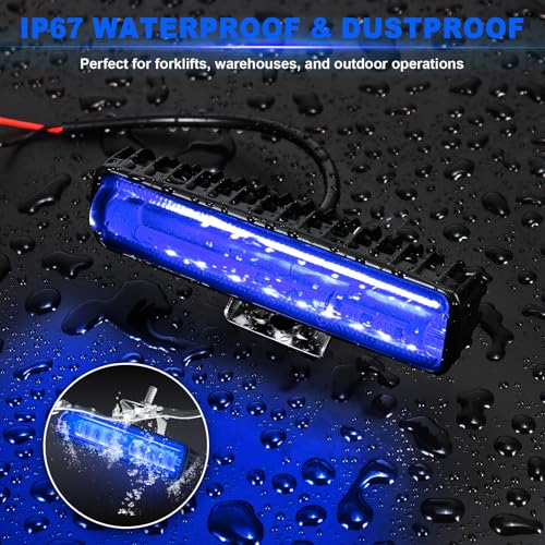 LED Blue Spot Forklift Safety Light with Adjustable Bracket (2 Count)