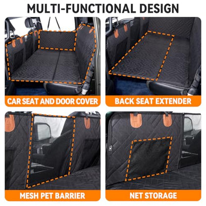 Hard Bottom Dog Car Seat Cover for Full
