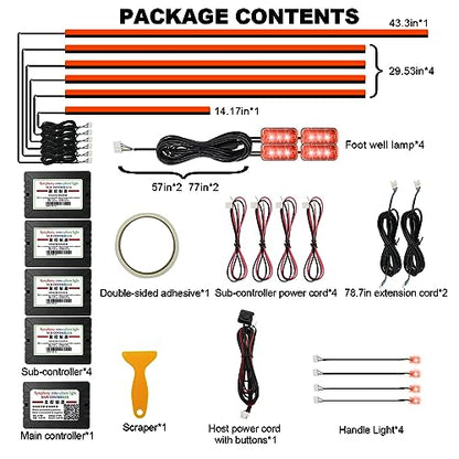 Acrylic Interior Car Lights (14 Count)