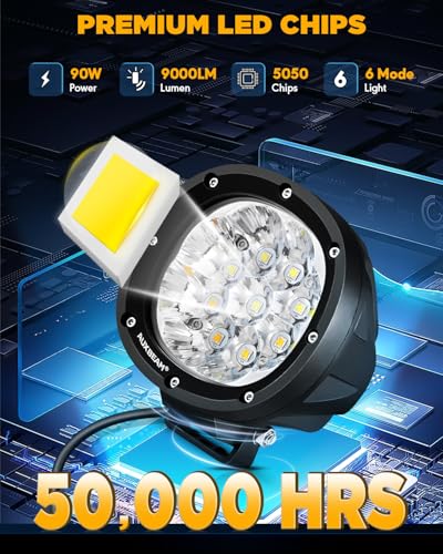 P4 Series 4In Round Offroad Light (2 Count)