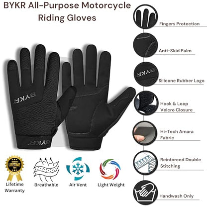 All Weather Motorcycle Gloves for Men & Women