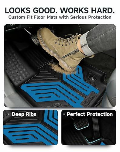 Premium Color TPE Floor Mats Custom Fit for Toyota RAV4 2019