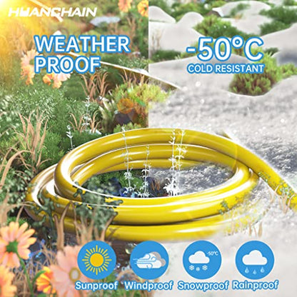 Indoor Outdoor Yellow Extension Cord 50 FT Waterproof 16 (50 Foot)