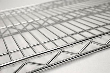 Omega 21" Deep x 30" Wide x 96" High 3 Tier Chrome Starter Shelving Unit