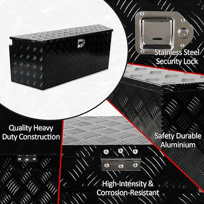 49 Inch Aluminum Trailer Tongue Tool Box 5 Bar Tread Wide Utility