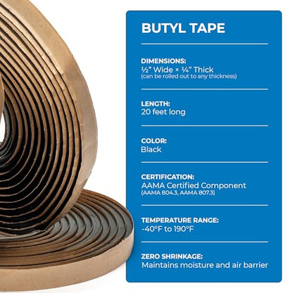 Butyl Tape 1 Roll (20 Foot)