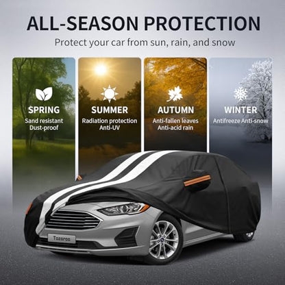 Multi Layer Car Cover Custom Fit for Ford Fusion