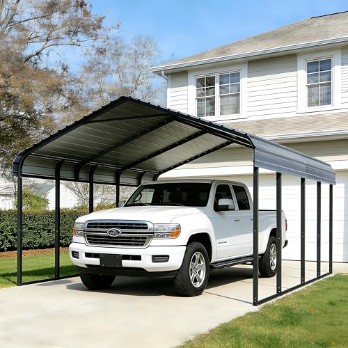 12x20 Carport Heavy Duty Galvanized Steel Garage