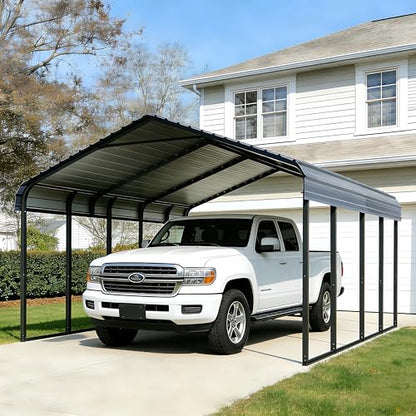 12x20 Carport Heavy Duty Galvanized Steel Garage
