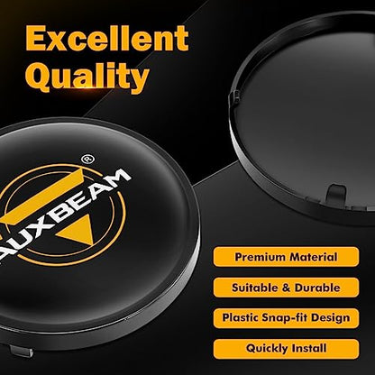 C4 Series 4 Inch Round Black Protective Light Covers (2 Count)