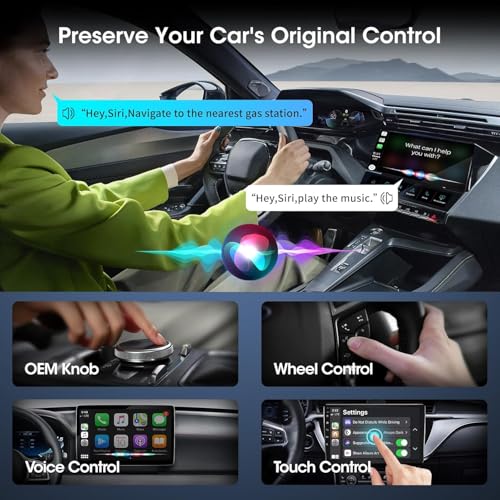 2in1 Mini Wireless Carplay Adapter for Apple iPhone & Android Auto