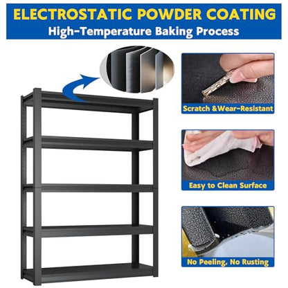 72''H Garage Shelving Heavy Duty (5 Count)