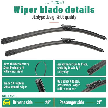 Windshield Wiper Blades Replacement for Mercedes Benz ML