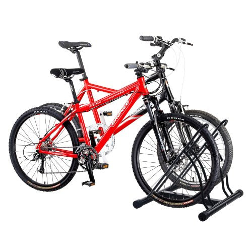 RAD Cycle Mighty Rack Two Bike Floor Stand Bicycle Instant Versitile Pro Quality Bike Park (2 Count)