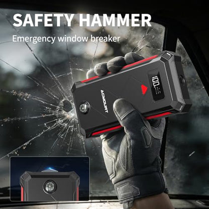 P100 5000A Car Battery Jump Starter for 10.0L Gas