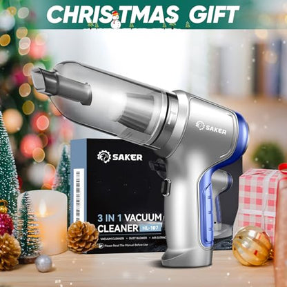 Handheld Car Vacuum Portable Cordless 15000Pa Blue