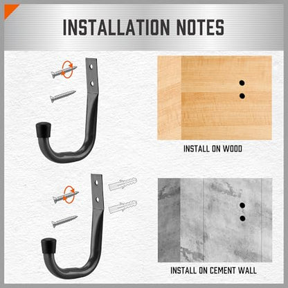 6 Pack Heavy Duty Metal Wall Hooks