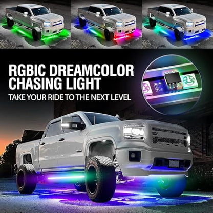 Aura DreamColor Underglow Chasing Lights for Truck with APP & Remote (4 Count)