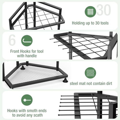 Garden Tool Organizer for Corner