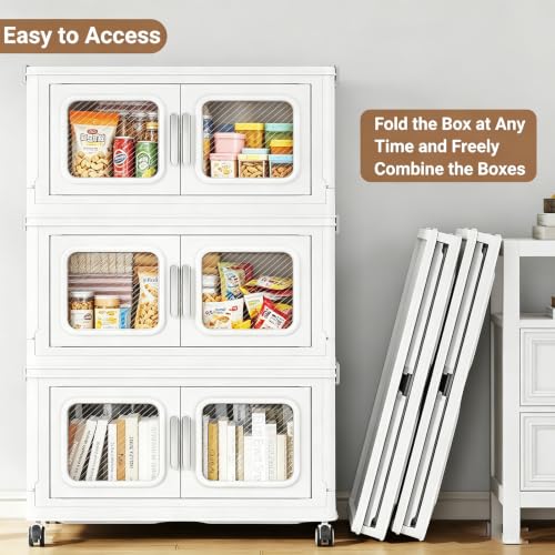 200 Qt Extra Large Stackable Storage Bin with Lids (4 Count)