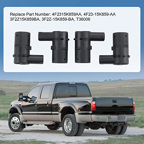 New Set of 4 Pcs Bumper Backup Parking Sensor Replacement for 4F23 (4 Count)