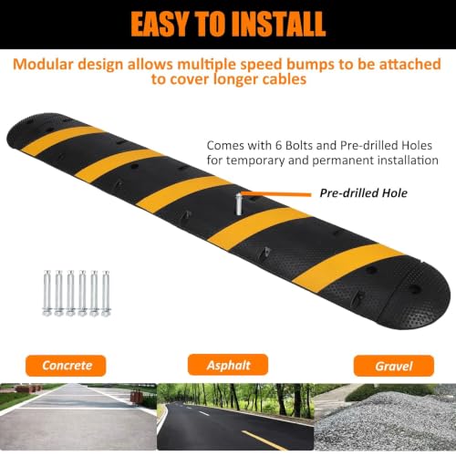 84'' Rubber Speed Bump