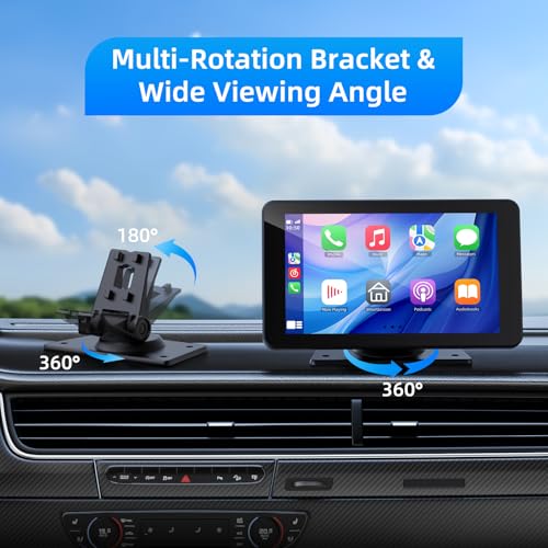 Wireless Carplay and Android Auto Screen for Car
