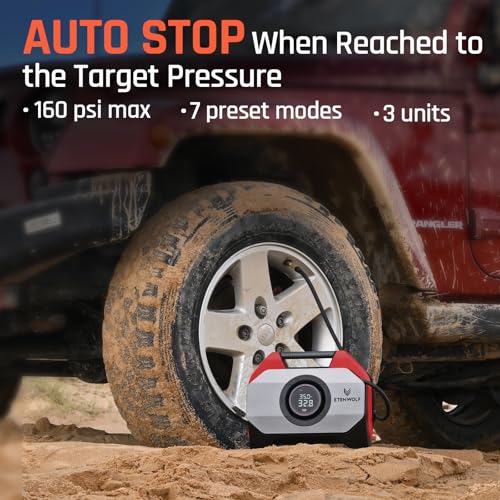 VORTEX S6 Tire Inflator Portable Air Compressor