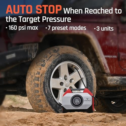 VORTEX S6 Tire Inflator Portable Air Compressor