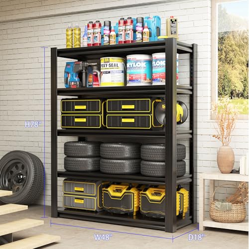 Metal Storage Shelving (5 Count)