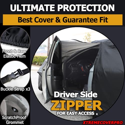 All Weather Waterproof car Cover Good for rain Snow uv Protection dust Large