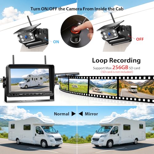 Magnetic Solar Wireless Backup Camera System