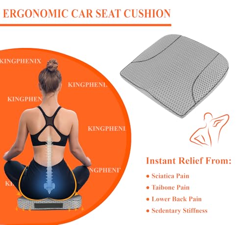 Memory Foam Car Seat Cushion for Driving Comfort and Office Use