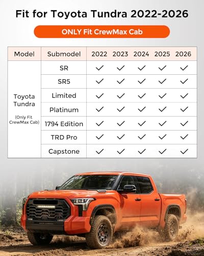 Floor Mats for Toyota Tundra CrewMax Cab 2022